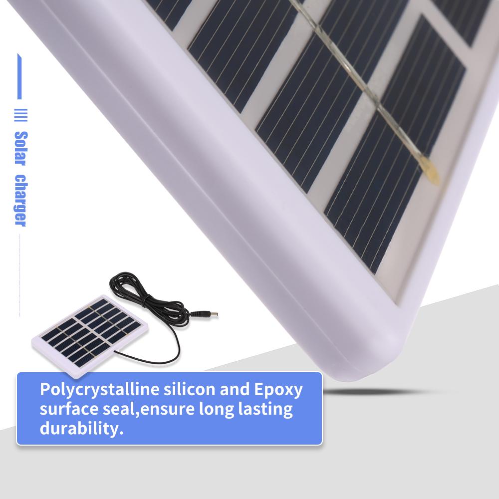 Solar   1.2WCelsius6V With 5521   Output   Cable Battery   Polycrystalline Solar Panel 84*130mm For GardenCelsiusTrafficCelsiusEmergency