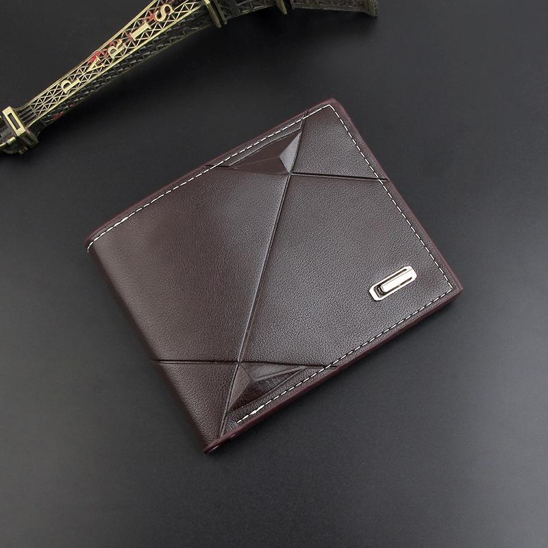 2022 Men's Slim Leather Wallet: Short, Multi-Card Slot, Youthful Billfold and Multi-Functional Card Holder