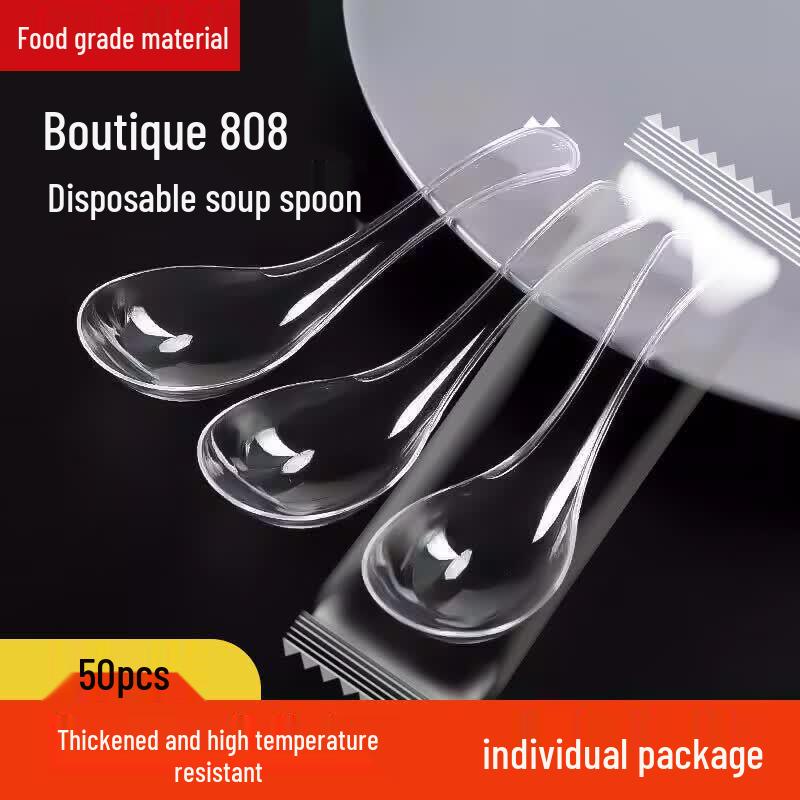 Nanbowan Disposable Clear Plastic Spoons