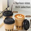 Fresh Life Disposable Paper Coffee Cups with Lids