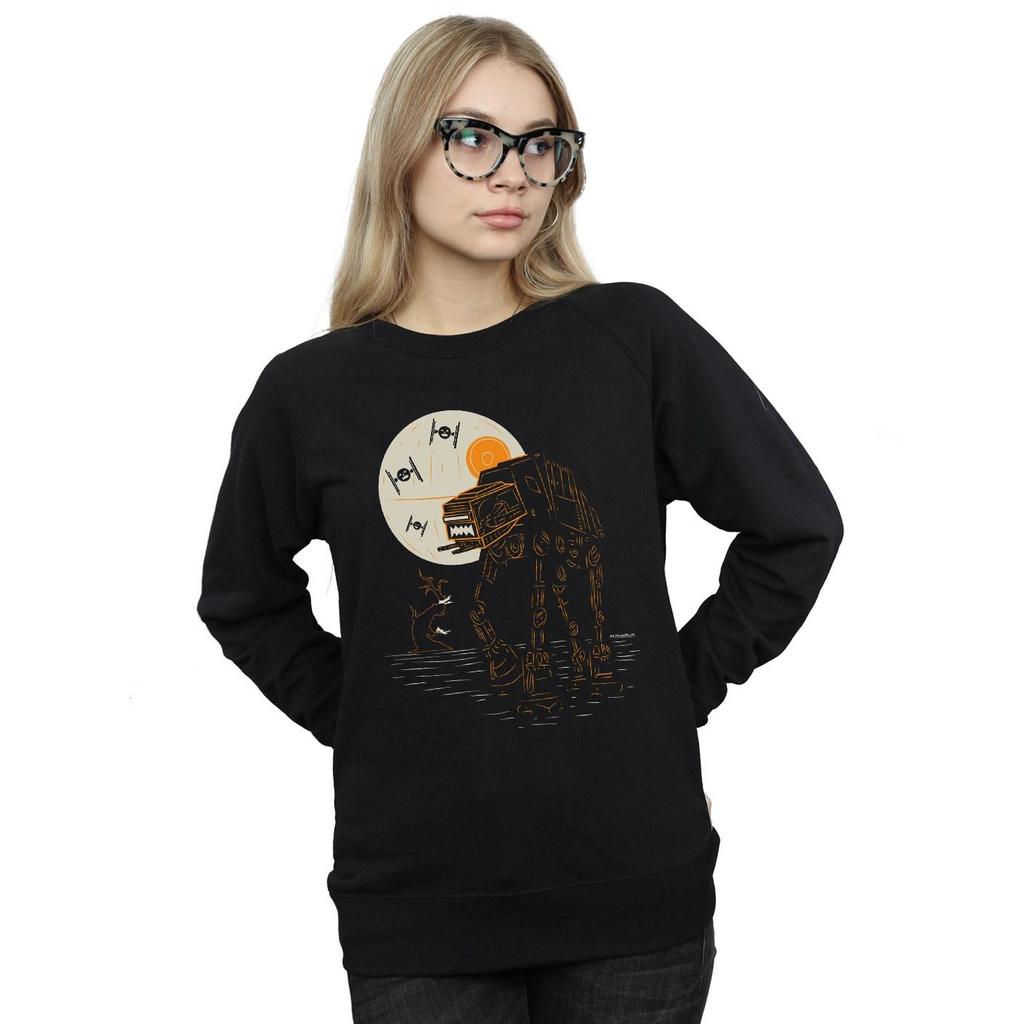STAR WARS Womens/Ladies Halloween AT AT Sweatshirt