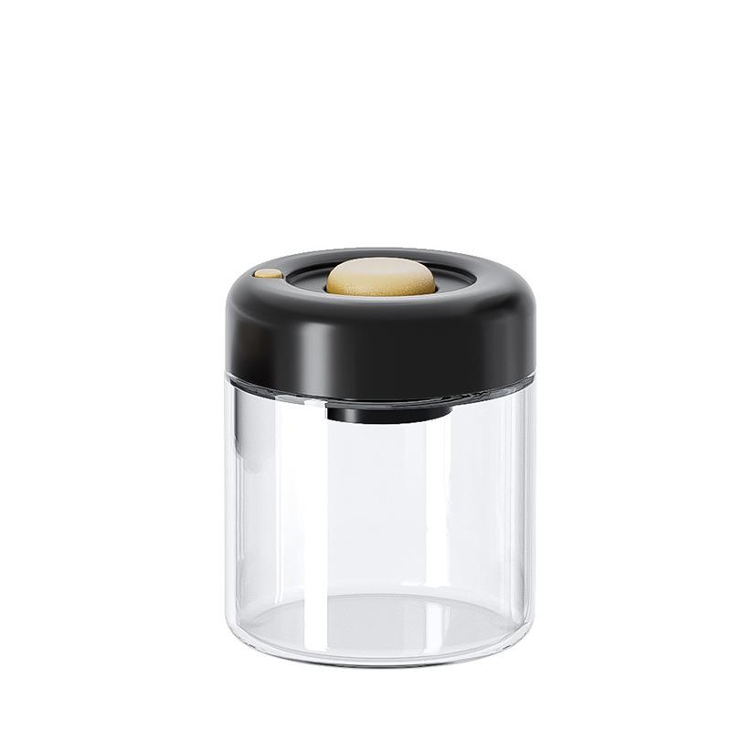 Coffee Beans Vacuum Sealed Tank Transparent Glass Food Storage Jars Household Moisture-Proof Air Extraction Airtight Container