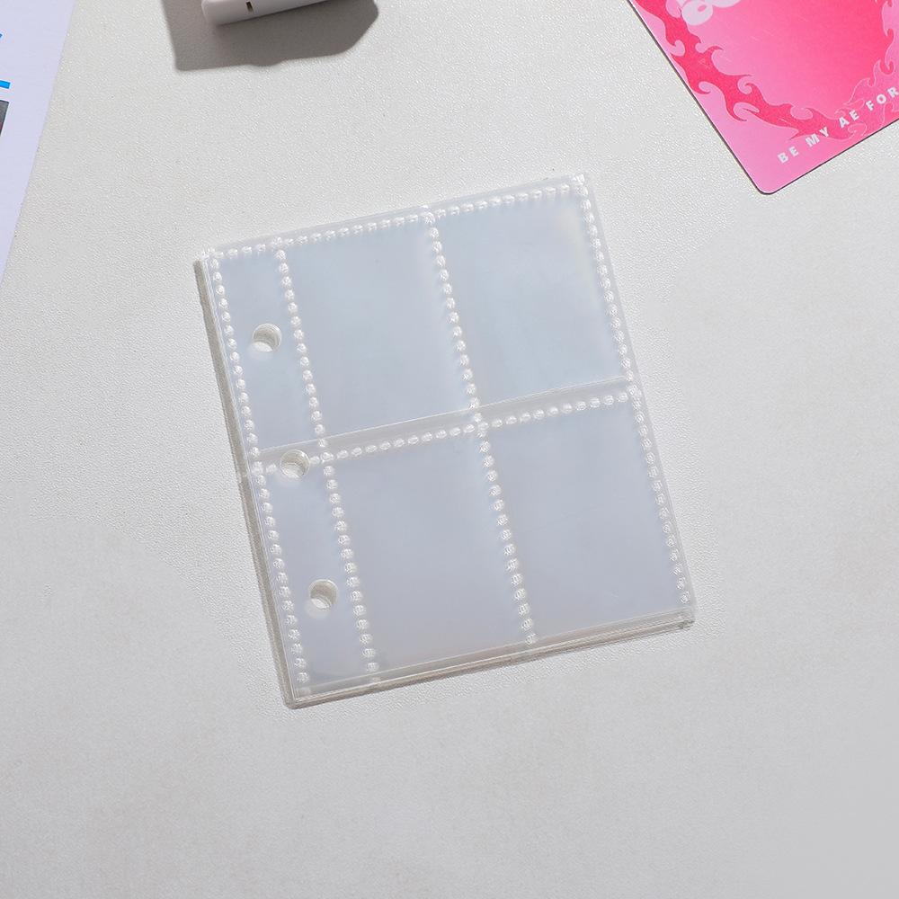 10pcs Laser A8 Photo Album Refill Pages Loose Leaf Binder Replacement 3 Inch One Grid Card Storage Inner Pages