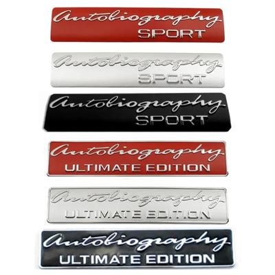 Autoliografie SPORT ULTIMATE EDITION Insigna Emblema mașinii pentru R-ange-R-over E-voque D-EFENDER D-iscovery Styling Autocolant cu logo-ul portbagajului