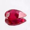 6-8 Ct Natural Burma Red Ruby Pear Cut Beautiful Certified Loose Gemstone