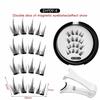 Zero Glue False Lashes 3D Beauty Eyelashes Supplies Reusable Magnetic Eyelashes  Daily Use