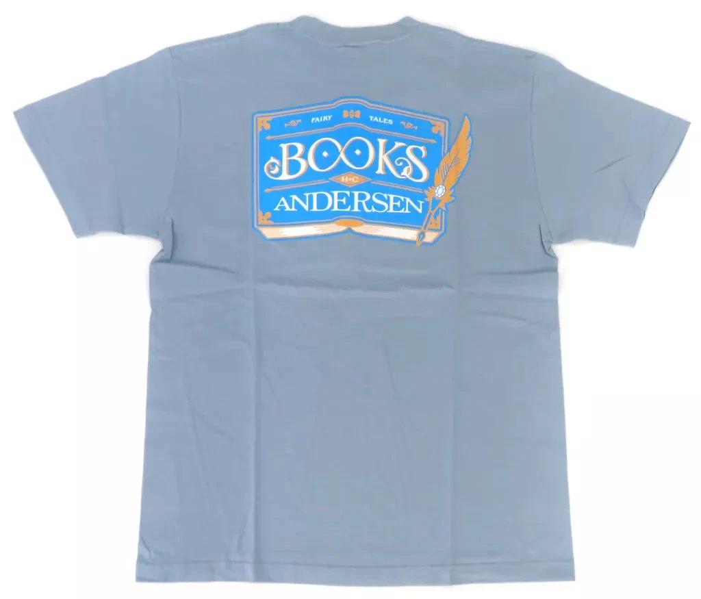 Футболка с логотипом Caster/Hans Christian Andersen на спине Сине-серая L (2023) XL