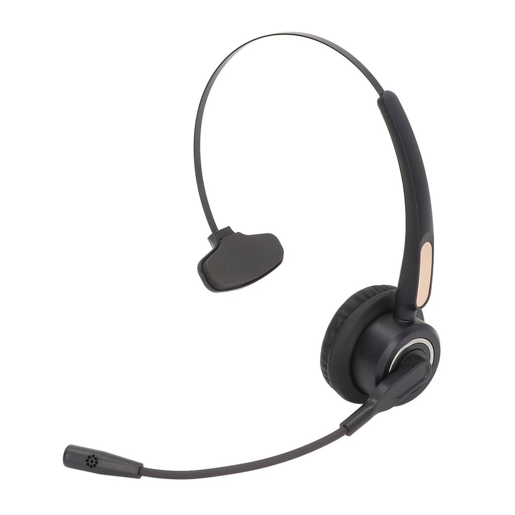 USB Headset Single Ear Bluetooth Noise Canceling Adjustable Customer Service Headphone with Micropho