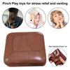 Toast Realistic Stress Easing Toy Chocolate Toast Squeeze Toy For Stress Easing Play Slow Rising Fidget Toy For Kids Adults