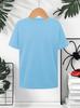 Mens Summer Fashion Casual Loose Print Round Neck Short Sleeved Quick Drying Sports Tshirt Top