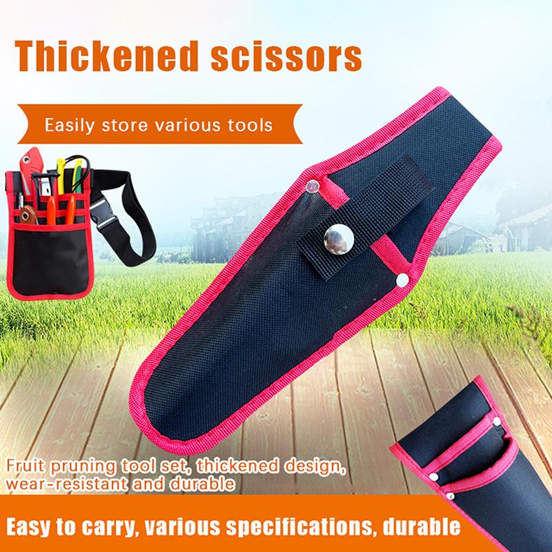 Gardening Scissors Bag Canvas Pruner Sheath Protective Cover Pruning Scissor Case Sheath Portable Holster Pruner Tool Bag