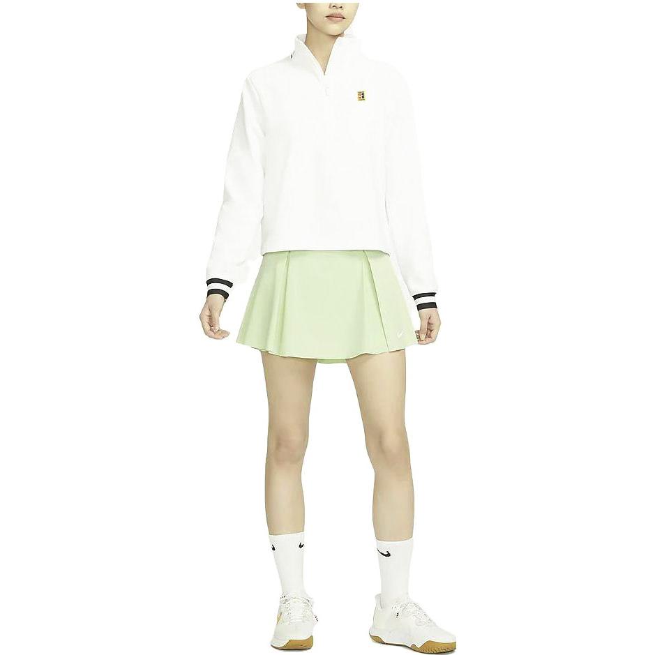 Nike Dri-FIT Advantage Solid Elastic Sports Quick-Dry Comfortable Tennis Skirt Women Skirts Melon-Green DX1422-343