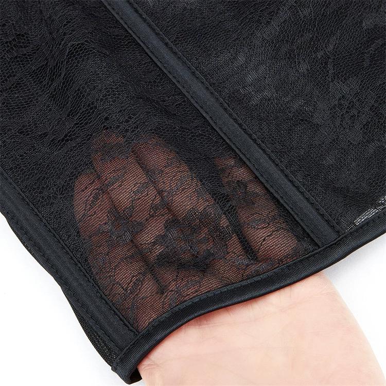 JYL TS Mesh Breathable Belt with Cup and Suspender for Women's Sexy Body Shaping Clothes
