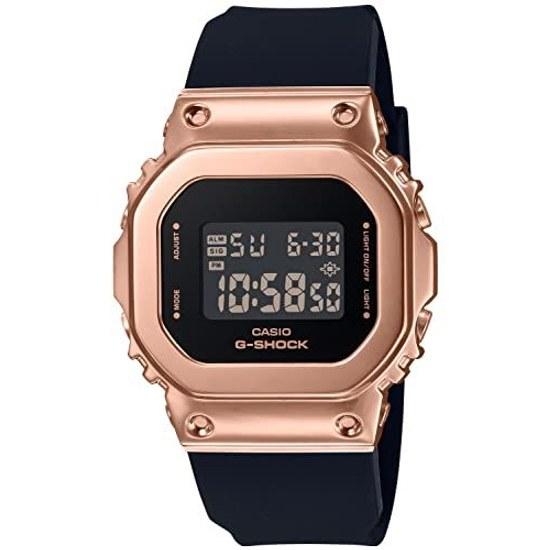 Casio Wristwatch G-Shock Domestic Genuine Product Mid-size Model Metal Covered GM-S5600PG-1JF Unisex Adult Black