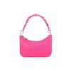CL Platin Mode Trend Metall Reißverschlusstasche Kalbsleder Handtasche Umhängetasche Damen Handtaschen Rosa 1235471P804