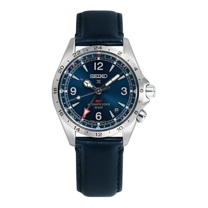 SEIKO Mountaineer Series 200m Waterproof Automatic Leather Strap 39.45mm Men s Watch Black Dial SPB377J1 чёрный