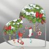 Christmas Atmosphere Heart Acrylic Ornament Desktop Decoration Transparent Stand