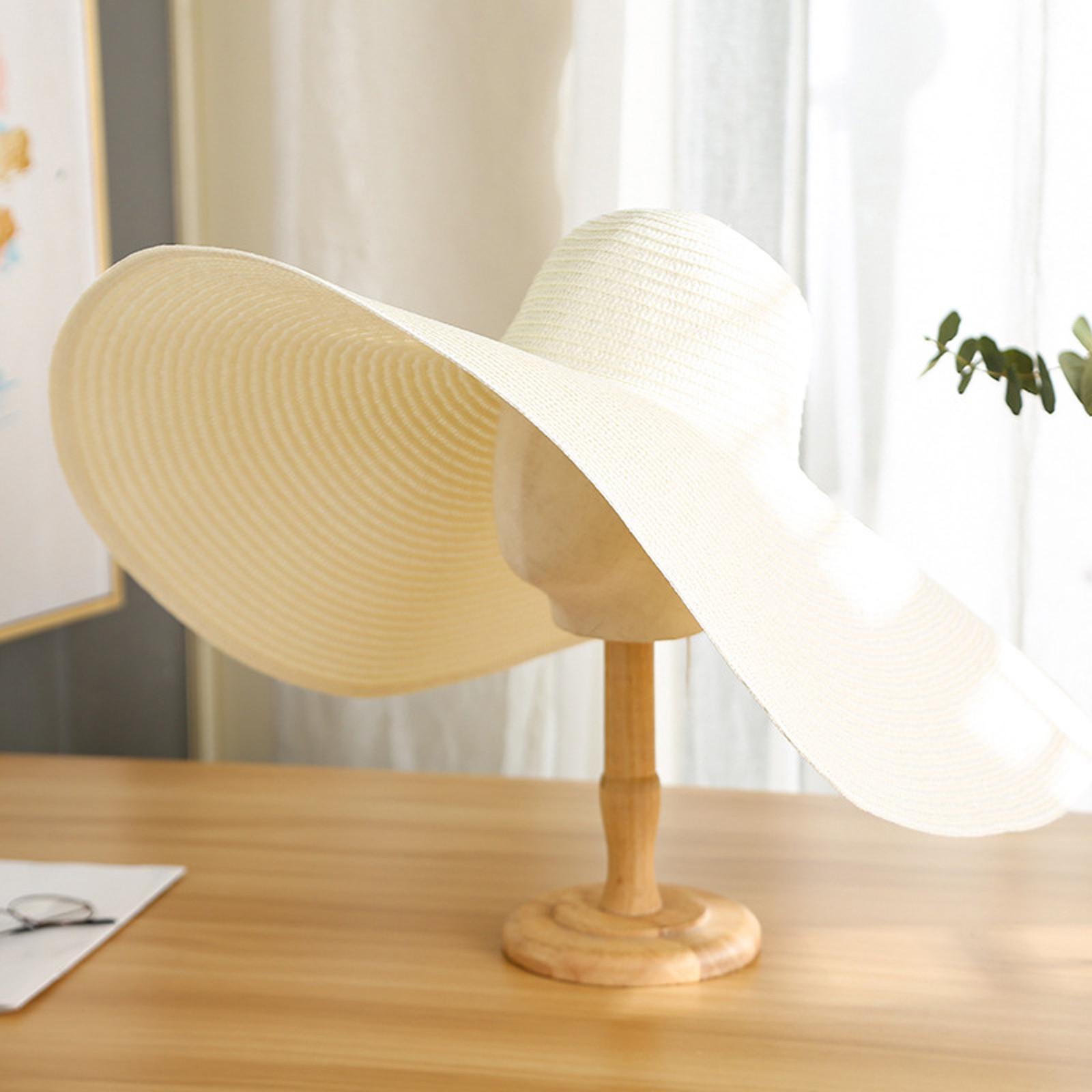 

Женская складная пляжная шляпа с куполом и большим краем для отдыха и отдыха BG бежевый