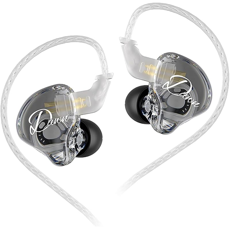 

KZ Dawn dawn ear monitor HiFi wired earphones ear monitor 10mm up dynamic driver Canal type 10mm large diameter dynamic driver heavy bass re-cableable