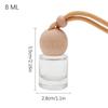 Car Diffuser Bottle 8ml Car Air Freshener Perfume Bottle Refillable Fragrance Interior Accessories Pendant Auto Decoration