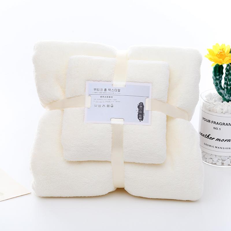 Multipurpose Use Coral Velvet Towel Bathroom Towel Set Spa Over Sized Towels for Household
