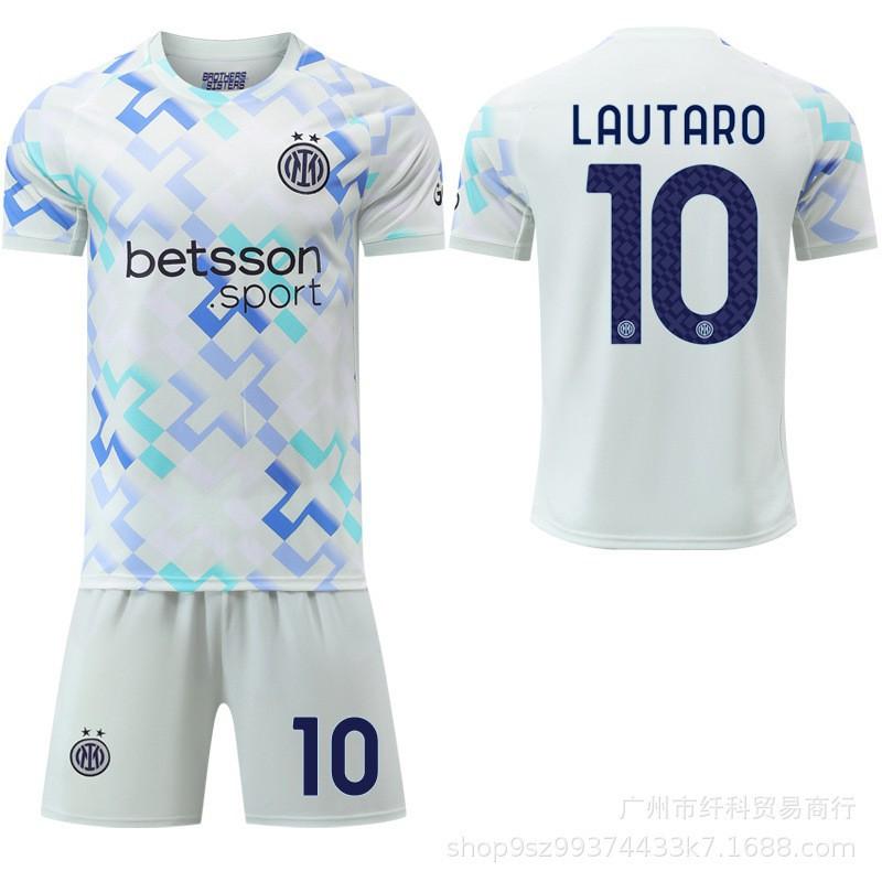 

2526 9 Thuram 23 Barrera Children s No. 10 Lautaro Jersey Inter Milan Away Football 28-yard