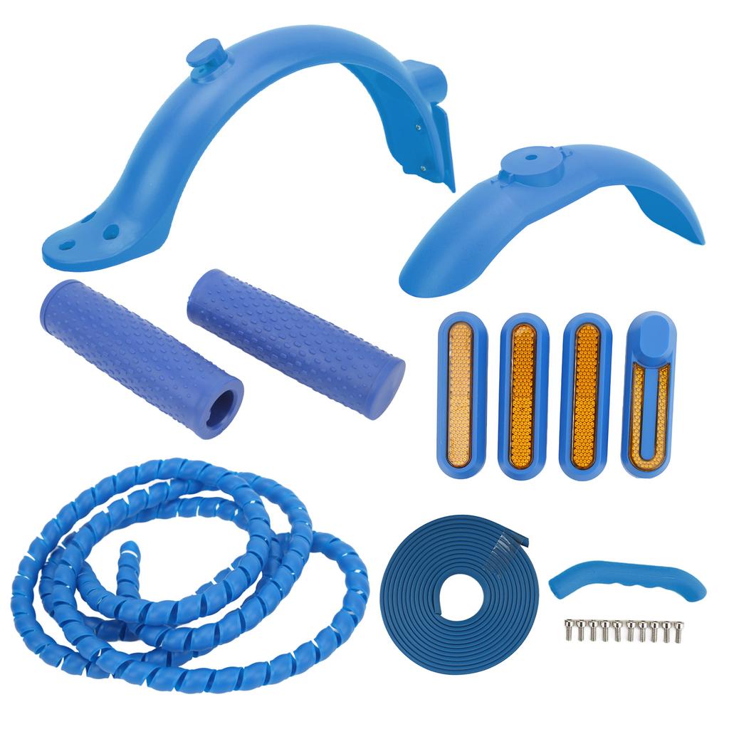 For Xiaomi Electric Scooter Accessories Includes Rear Front Mudguard Side Cover Handbrake Silicone
