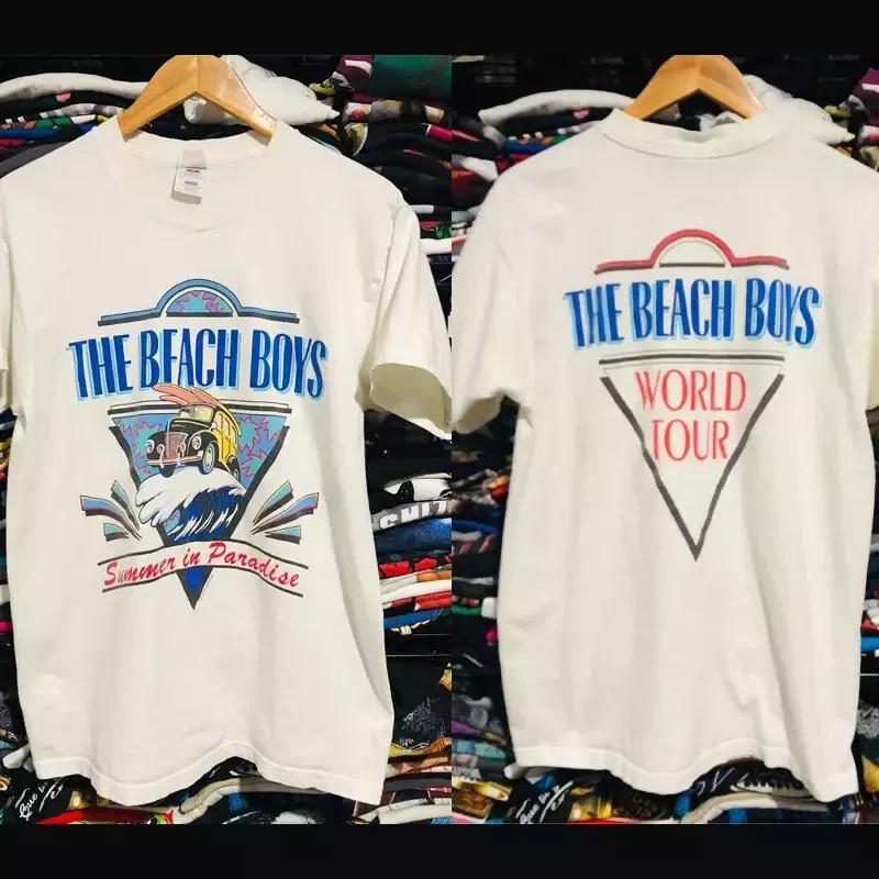 1992 The Beach Boys Летний тур «Рай» Футболка Серф-рок 2XL