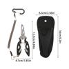 Multifunction Fishing Pliers Tools For Goods Tackle Gear Hook Recover Pliers Vise Knitting Flies Scissors Braid Set Fish Tongs