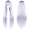 80cm Long Synthetic Hair Heat Resistance Anime Straight Hairpiece Halloween Cosplay Wigs  for Women