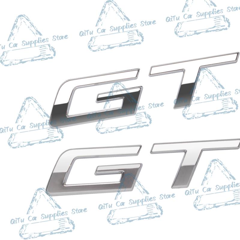 Car Styling Metal GT Emblem Lettering Car Rear Trunk Badge Decor Sticker For Peugeot 2025 GT Line 2008 308 408 3008 508 5008 208