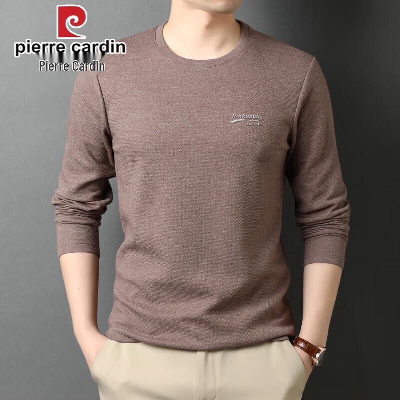 Pierre Cardin Men's Long Sleeve Round Neck Casual T-Shirt