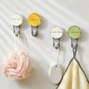 1/2/3PCS Suction Cup Hooks No Punching Wall Hooks for Bathroom Kitchen Bedroom Reusable Towel Clothes Hanger Hook Home Organizer