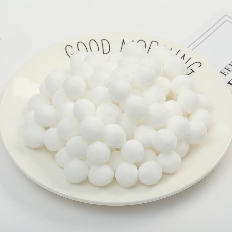 

1,5 см 60 шт. Высокоэластичные полиэстеровые помпоны для изготовления украшений и поделок своими руками