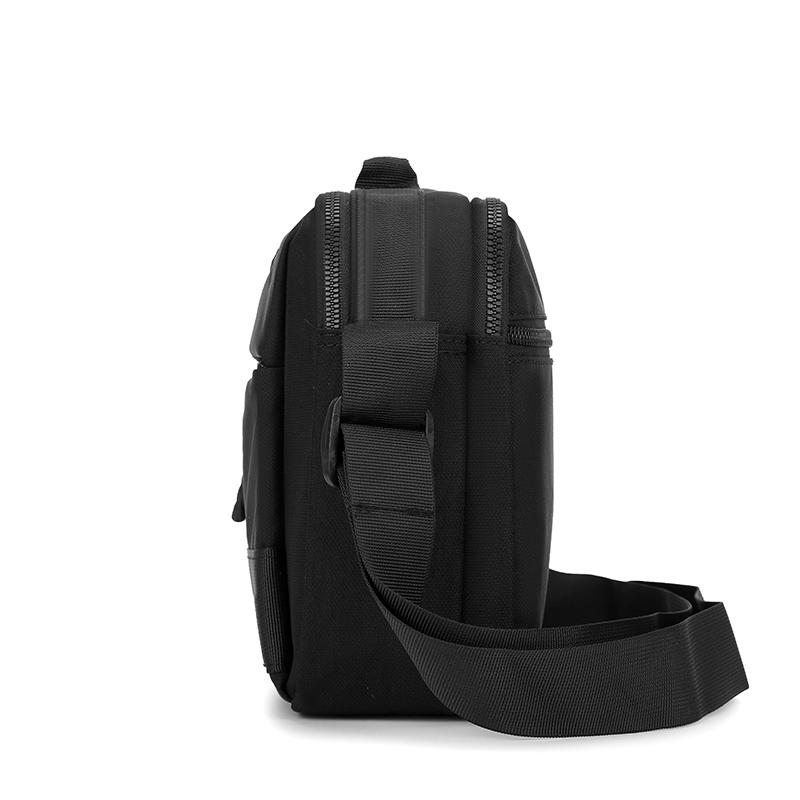 Durable Crossbody Bag Men's Large Capacity Water-Repellent Shoulder Bag Commuter Business Handbag
