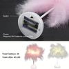 LED Feather Table Lamp Warm White Light Tree Feather Night Light Girl LED Wedding Decorative Lights Birthday Gift Home Decor New