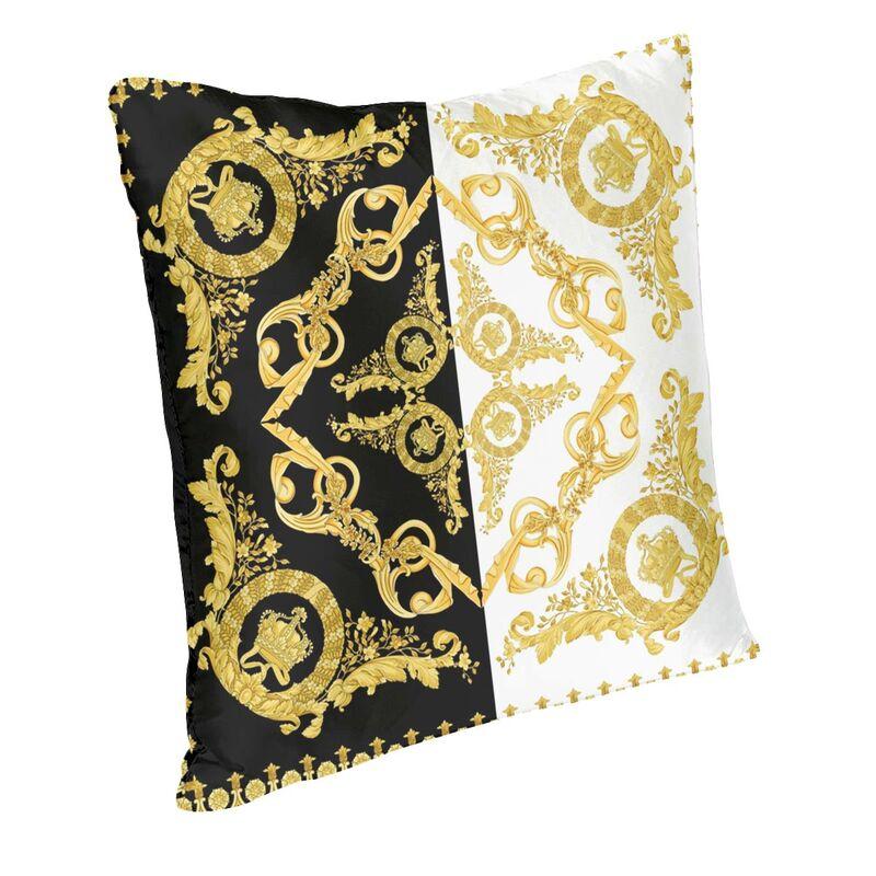 Baroque Greek Ornament GoldenMeander Meandros VINTAGE Cushion Covers Sofa Home Decorative Square Throw Pillow Cover 40x40
