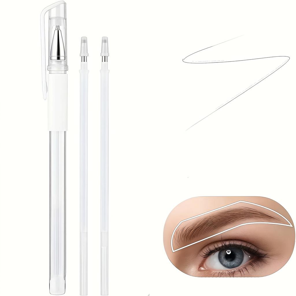 5pcs Professional-Grade Compatible for Microblading & Permanent Makeup Pen - Precision Marking Tool with Replaceable Marking Tips, Tattoo Pencil