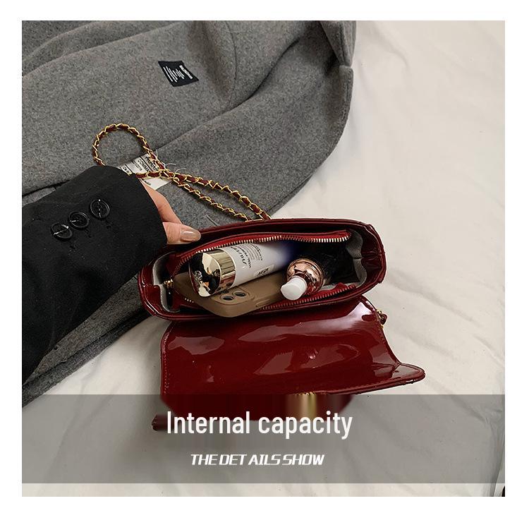 2025 Little Xiangfeng Argyle Chain Luxury Square Handbag - Women's Single Shoulder Crossbody Bag