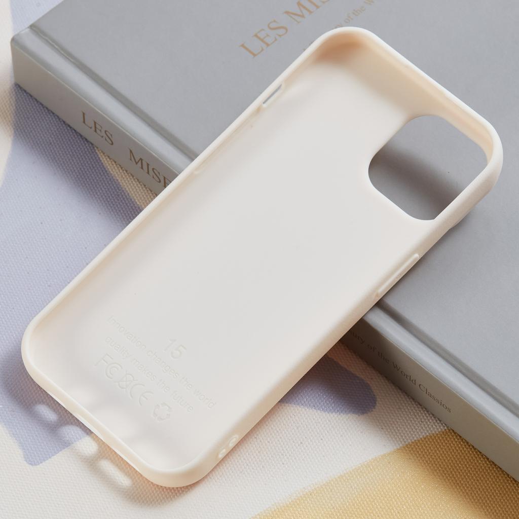 Etui na iPhone 15 Tekstura liczi TPU Odporne na wstrząsy Pokrowiec na telefon