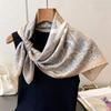 Square Scarf Print Hijab Female Turban Fashion Luxury Headscarf Shawl Neckerchief Handkerchief Headband Bandana Windproof Wraps