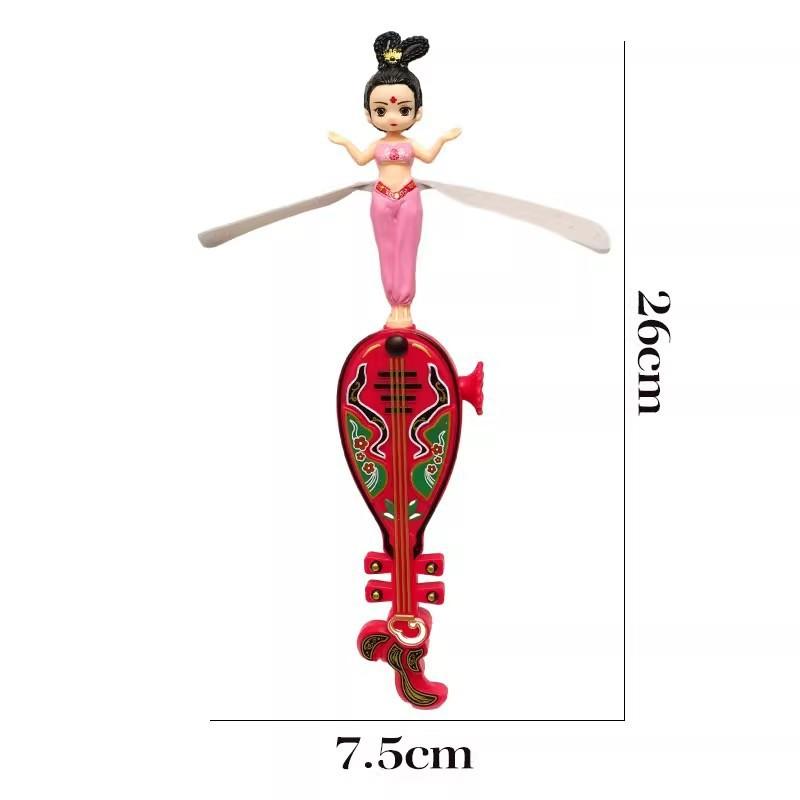 Flying Dolls Dancers Fairy Disc Spinner Toy 1Pcs Cartoon Gift for Kids Hand Throw Outdoor Game Park Fun