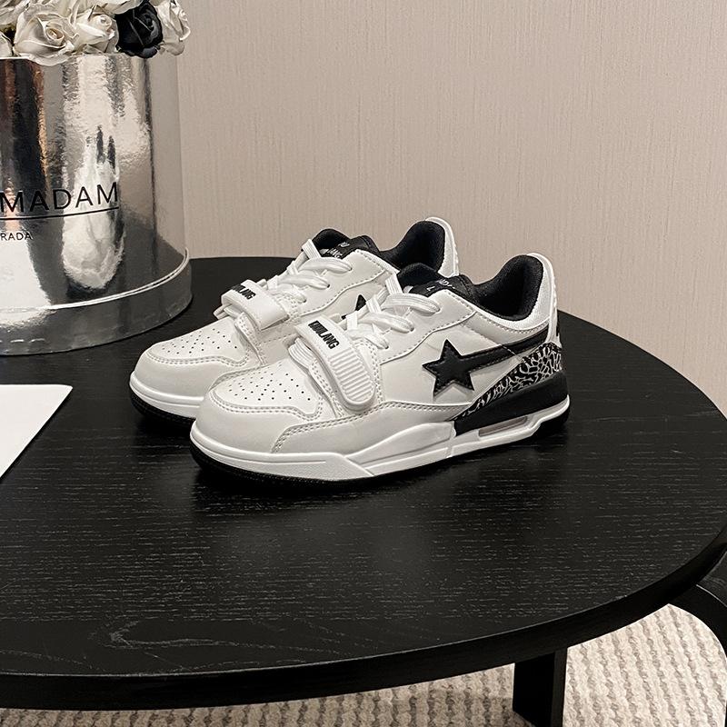 

Мужские туфли Langzu высокие белые и черные контрастного цвета на воздушной подушке, кеды для пары, универсальные повседневные белые туфли, спортивная обувь, женская обувь 44