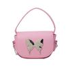 Single Shoulder Butterfly Crossbody Bag Solid Color Handbag Women Gift Fashion