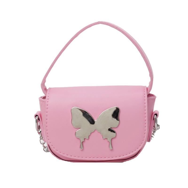 Single Shoulder Butterfly Crossbody Bag Solid Color Handbag Women Gift Fashion