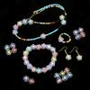 50pcs/pack Transparent Acrylic Flower Beads In Loose Beads DIY Jewelry Accessories Hand-Woven Bracelet Hair Rope Beaded Material