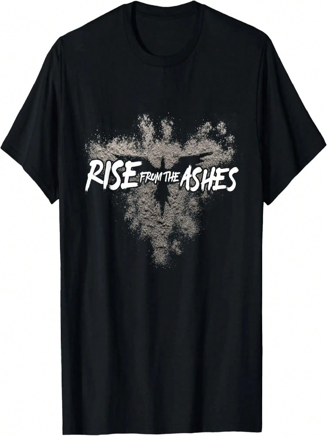 Rise From The Ashes Inspirational Cool Quotes Graphic Design T-Shirt S разноцветный