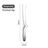 430 Stainless Steel Food Tongs Korean Barbecue Bbq Steak Clip Multi-purpose Food Clips Kitchen Gadgets Barbecue Accessories