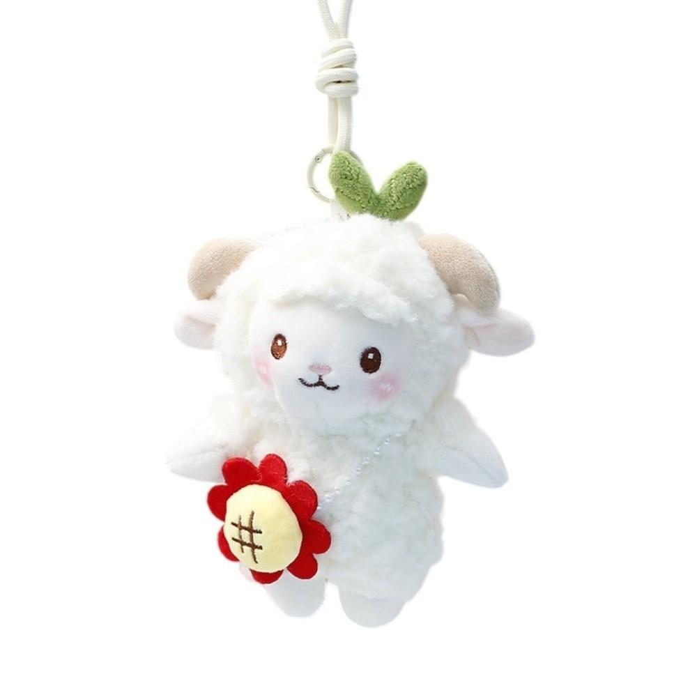Sheep Mini Sheep Plush Keychain Cartoon Soft Lamb Doll Ornament Sheep Plush Pendant Kids Gift
