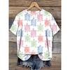 Summer T-Shirt Hawaiian Short Sleeve Tee Tops O-Neck Hawaii Women's Clothing